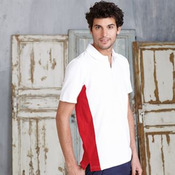 Flags short sleeve bi-colour polo shirt