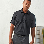 Roll sleeve poplin shirt