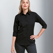 Women's ¾ sleeve poplin blouse