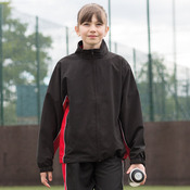 Kid's contrast track top