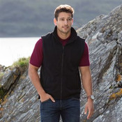 Sleeveless microfleece jacket