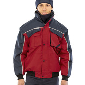 Work-Guard zip sleeve heavy-duty pilot jacket