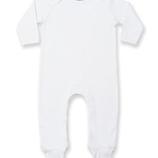 Contrast long sleeve sleepsuit