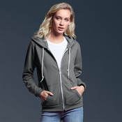 Anvil women's full-zip hooded sweatshirt